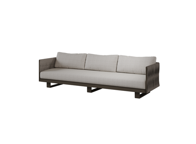 Sofa 'Salentina' - Bronze/Wengé