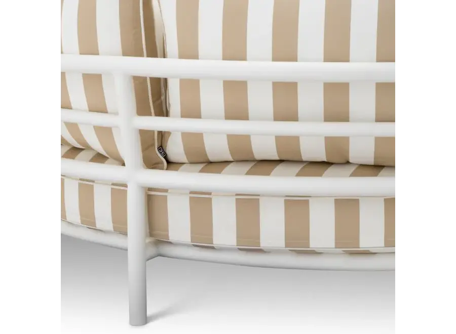 Outdoor Canapé 'Laguno' - Round - Florent beige