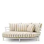 Outdoor Canapé 'Laguno' - Round - Florent beige