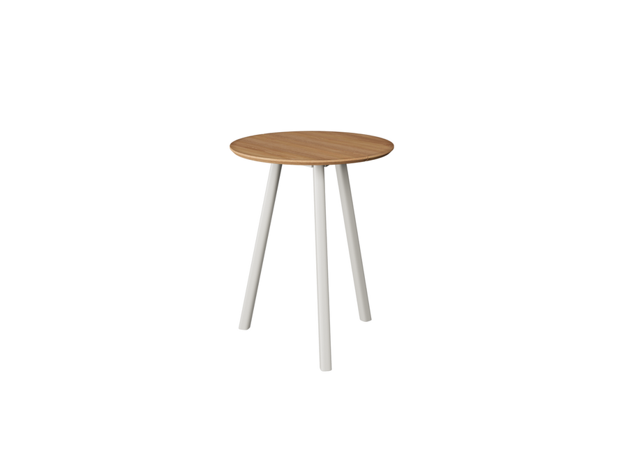 Hoher Esstisch 'Olbia' - Ø80 - Linen