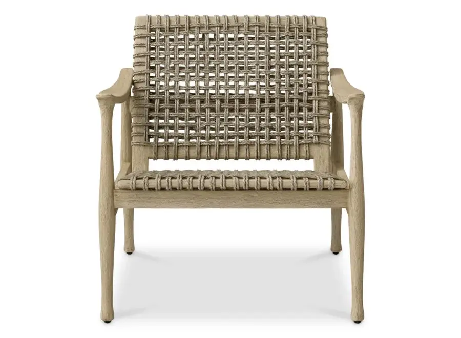 Chaise d'extérieur 'Manzo' - Aged teak