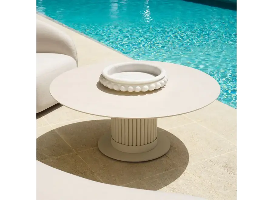 Outdoor Salontafel 'Volterra'  - Round - Sand finish