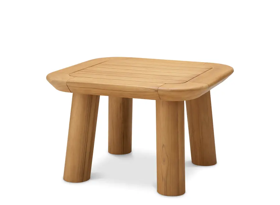 Outdoor side table 'Weston' - Natural teak