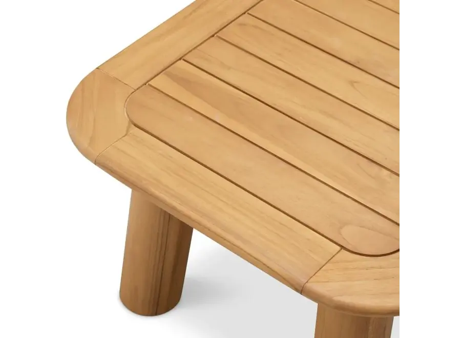 Outdoor side table 'Weston' - Natural teak
