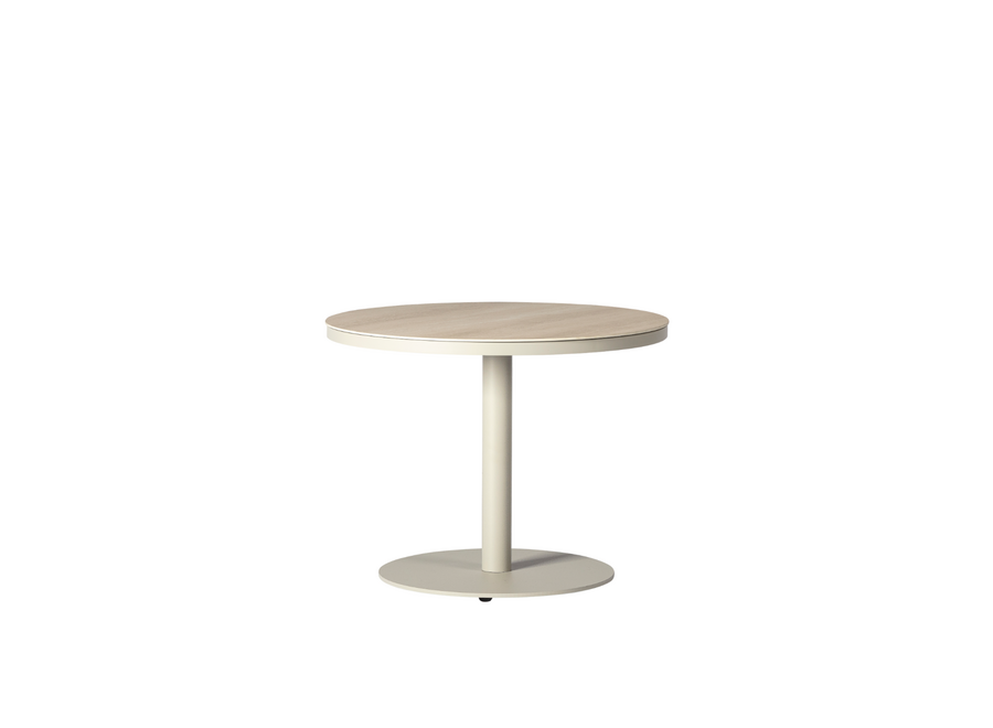 Table à manger basse 'Salerno' - Ø140 - Linen