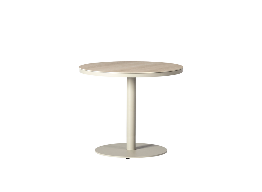 Hoge eettafel 'Salerno' - Ø140 - Linen