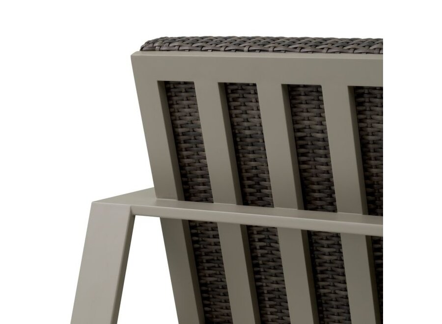 Outdoor Sofa 'Belle Vue' - Grey finish