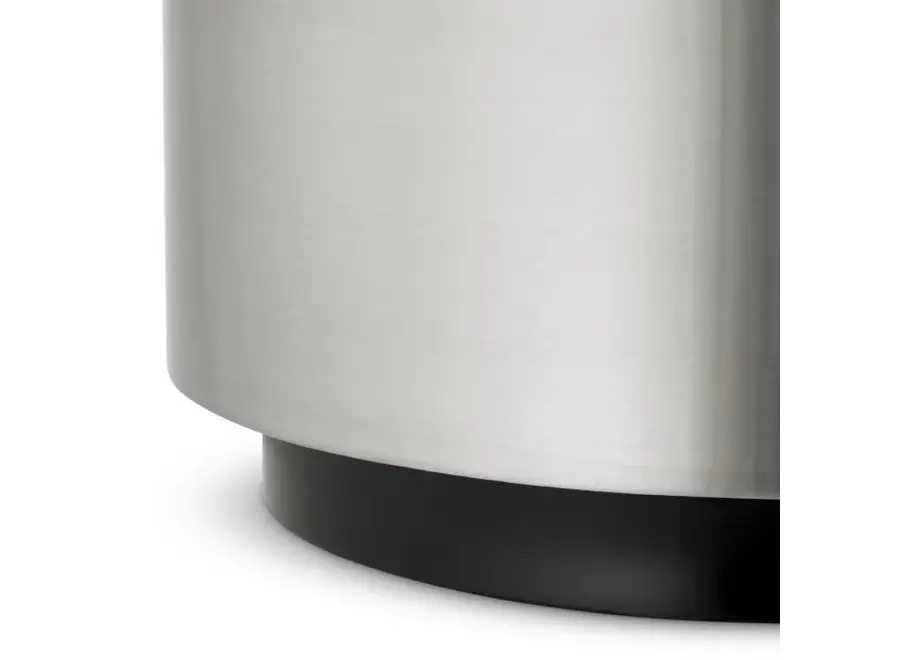 Plantenbak 'Jasper' - Round - S - Brushed steel finish
