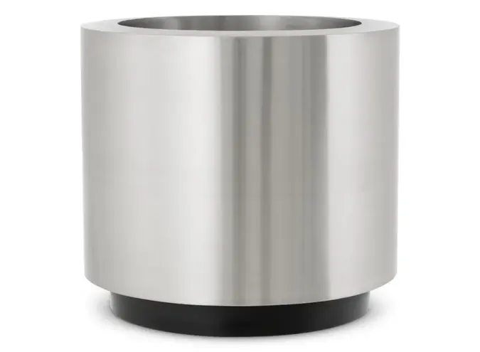 Pflanzer Jasper - Round - S - Brushed steel finish