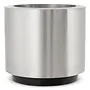 Jardinière 'Jasper' - Round - S - Brushed steel finish