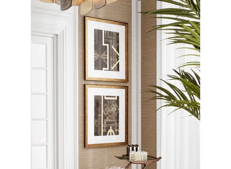 Print Trellis Pattern by Ethan Harper - Set of 2 - I