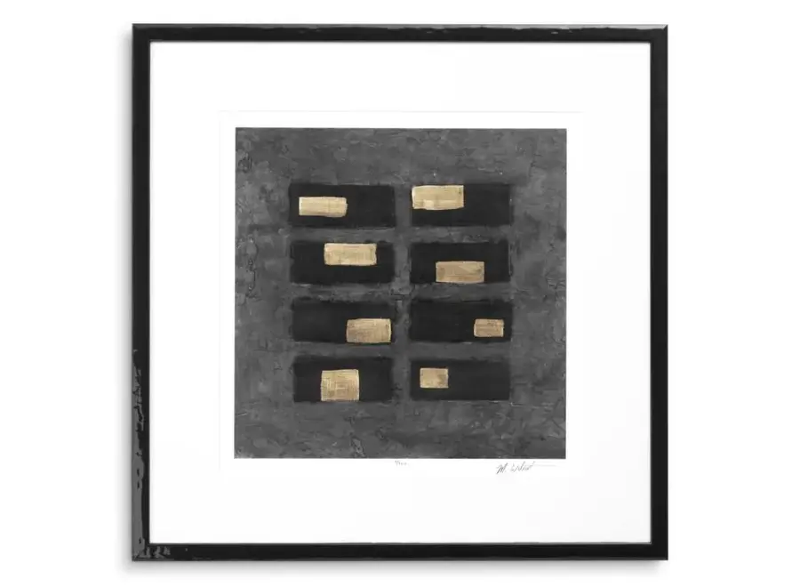 Print Black Squares by Michael Willett - Set of 2