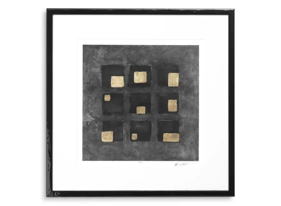 Print Black Squares by Michael Willett - Set of 2