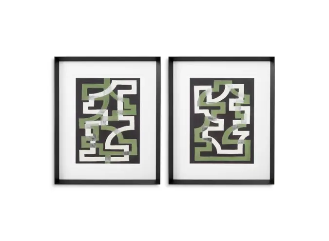 Print Window Trellis by Michael Willett - Set of 2