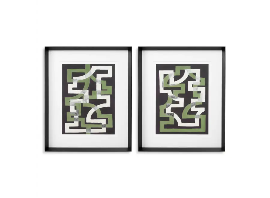 Print Window Trellis by Michael Willett - Set of 2