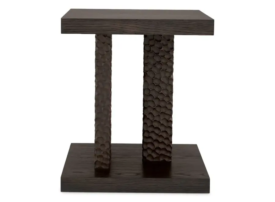 Table d'appoint 'Bravon' - Ebony oak veneer
