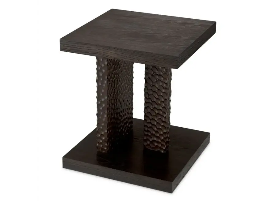 Bijzettafel 'Bravon' - Ebony oak veneer