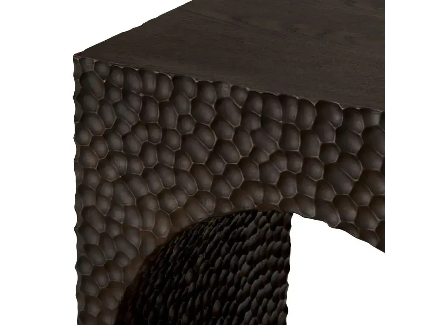 Side Table 'Caldera' - Ebony oak veneer