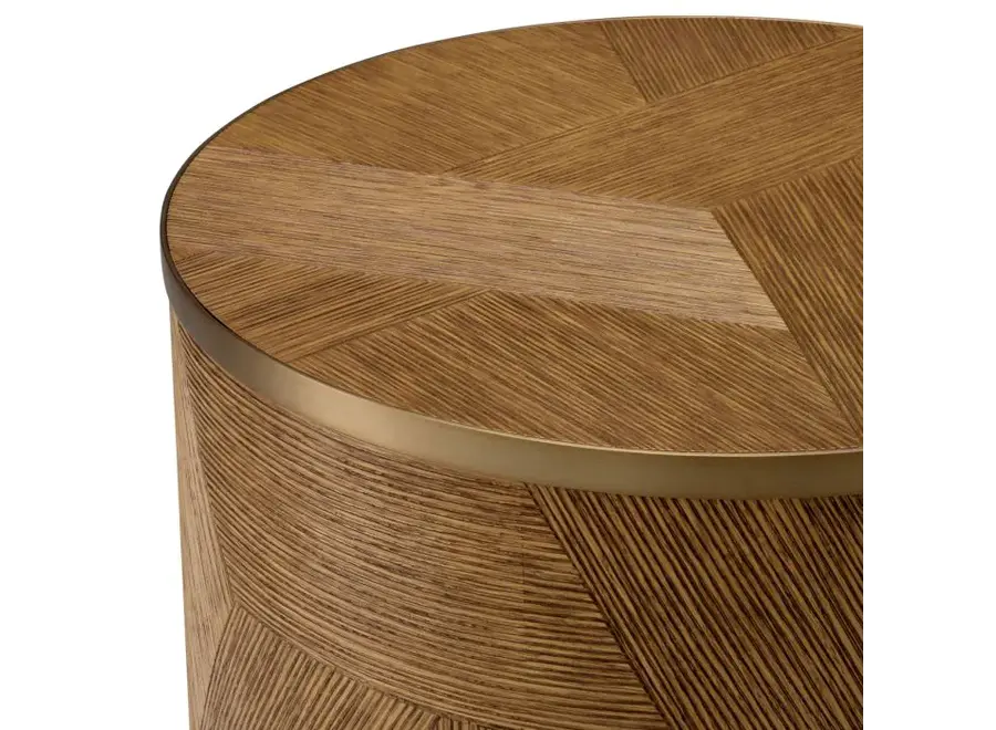 Table d'appoint 'Velutto' - Brushed brass finish