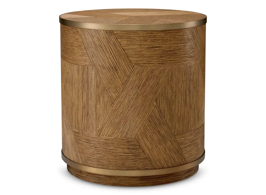 Side Table 'Velutto' - Brushed brass finish