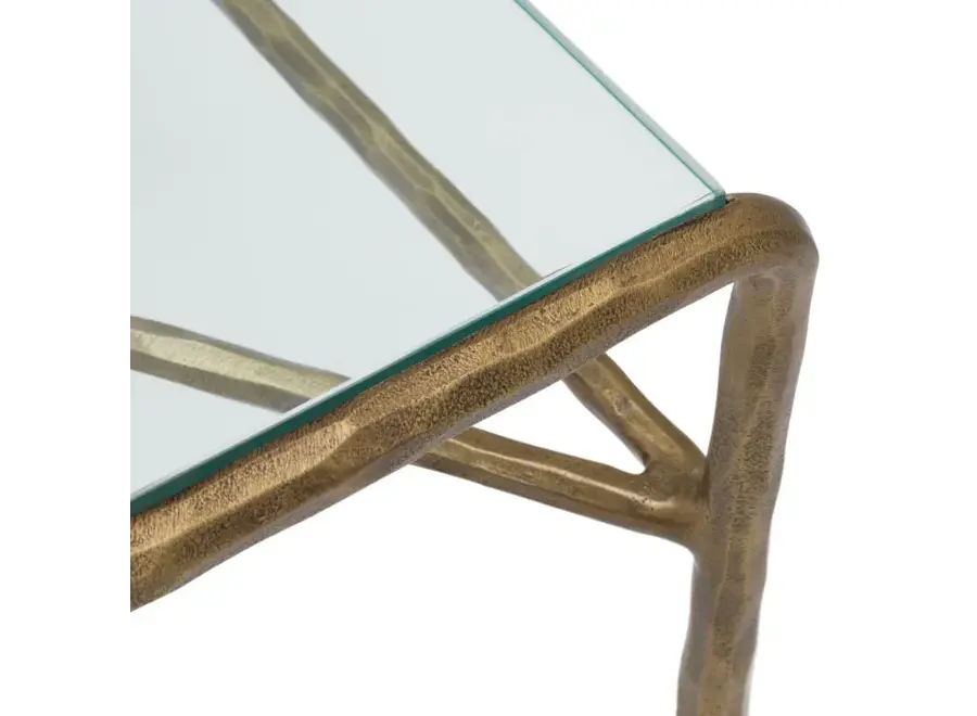 Side Table 'Xandria' - Vintage brass finish