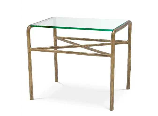 Table d'appoint Xandria - Vintage brass finish