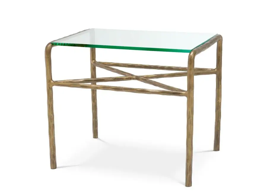 Bijzettafel 'Xandria' - Vintage brass finish