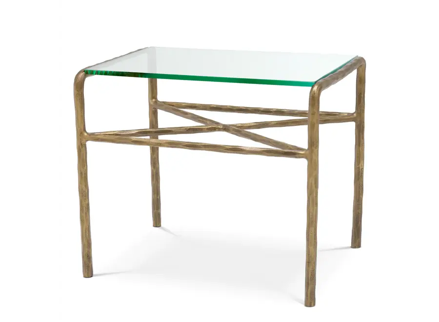 Side Table 'Xandria' - Vintage brass finish