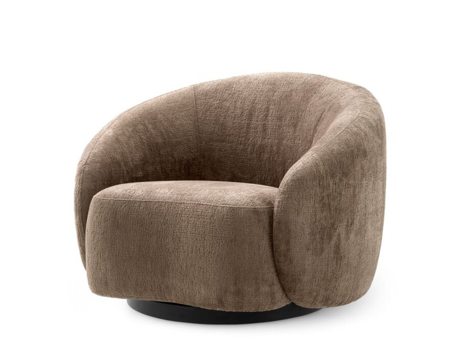 Fauteuil Pivotant 'Amore' - Avelin brown