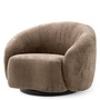 Swivel Chair 'Amore' - Avelin brown