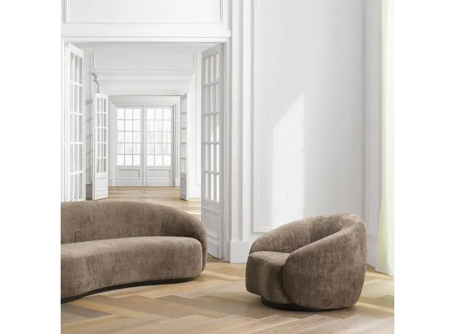 Draai Fauteuil 'Amore' - Avelin brown