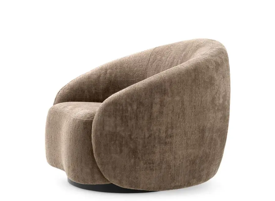 Swivel Chair 'Amore' - Avelin brown