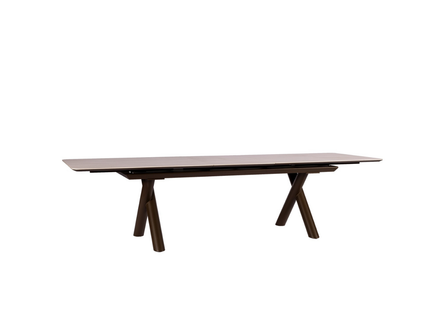 Extention dining table 'Maratea' - 280-400 cm - Bronze