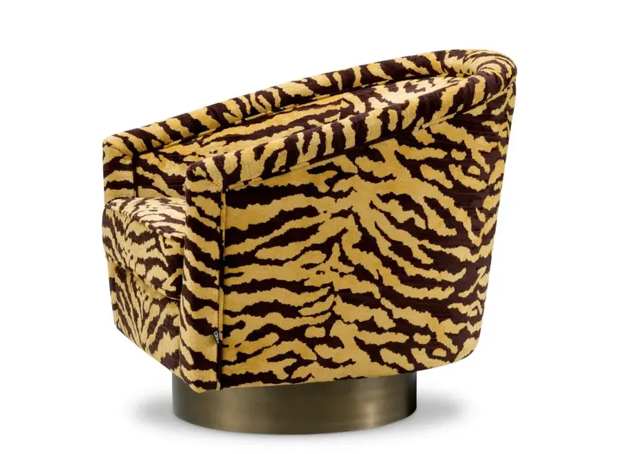 Chaise pivotante 'Catene' - Tigris brown