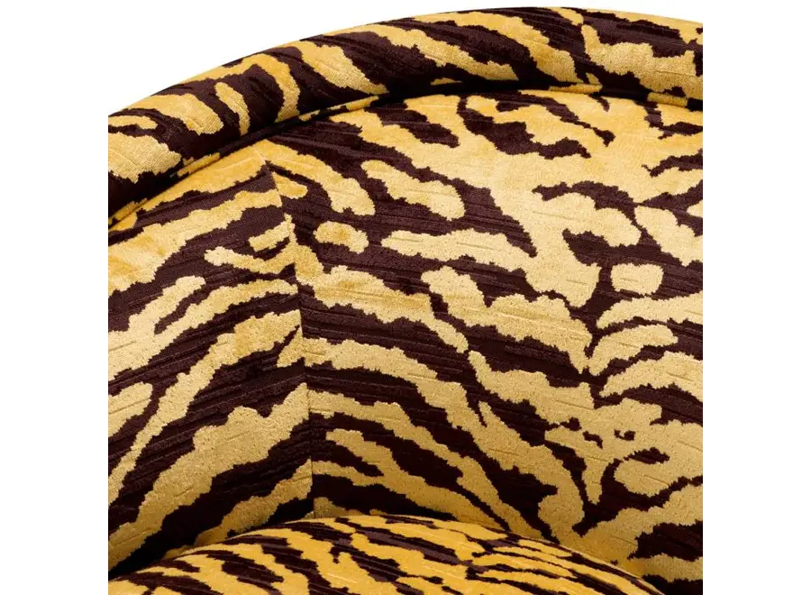 Draaistoel 'Catene' - Tigris brown