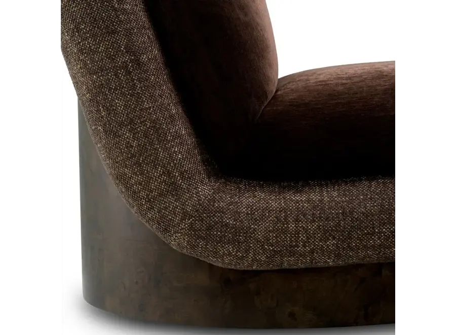 Chaise pivotante 'Galiano' - Bayard brown