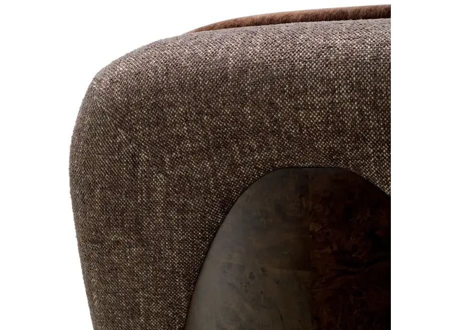 Chaise pivotante 'Galiano' - Bayard brown