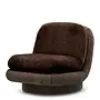 Swivel armchair 'Galiano' - Bayard brown