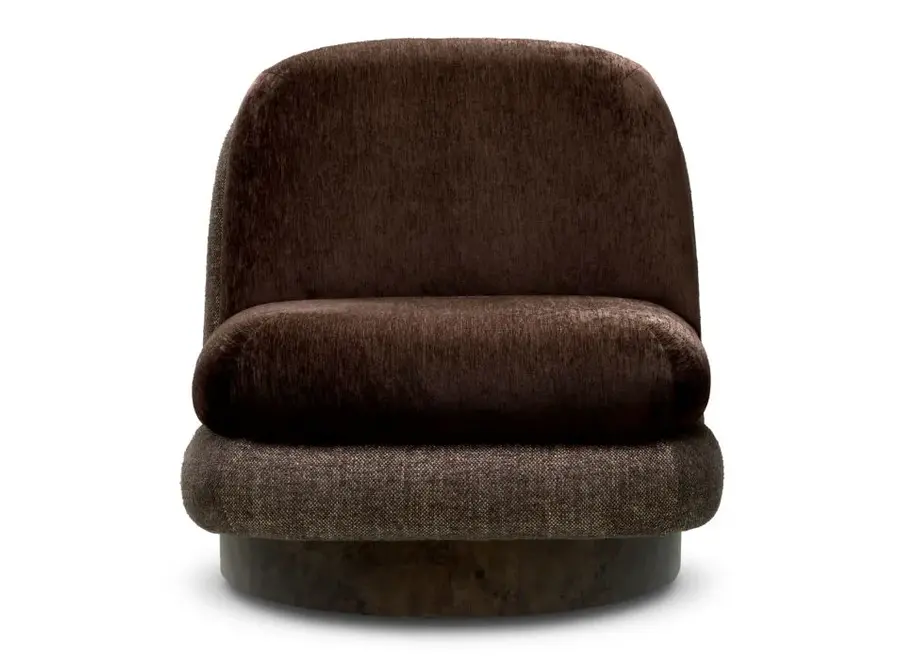 Swivel armchair 'Galiano' - Bayard brown