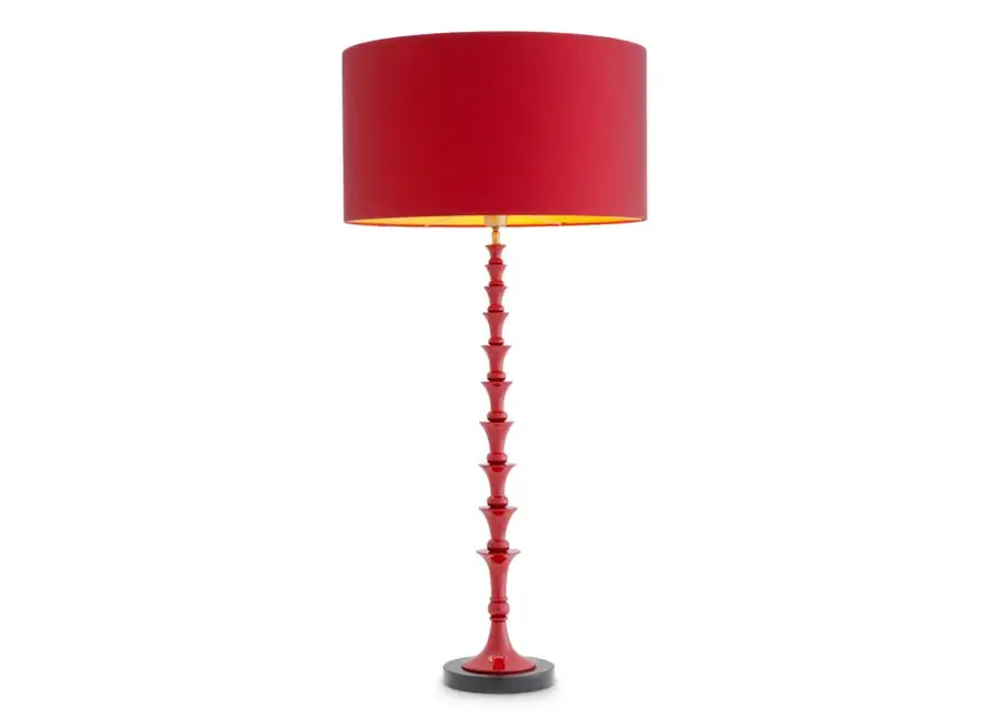 Table Lamp 'Arabella'  - Bordeaux red finish