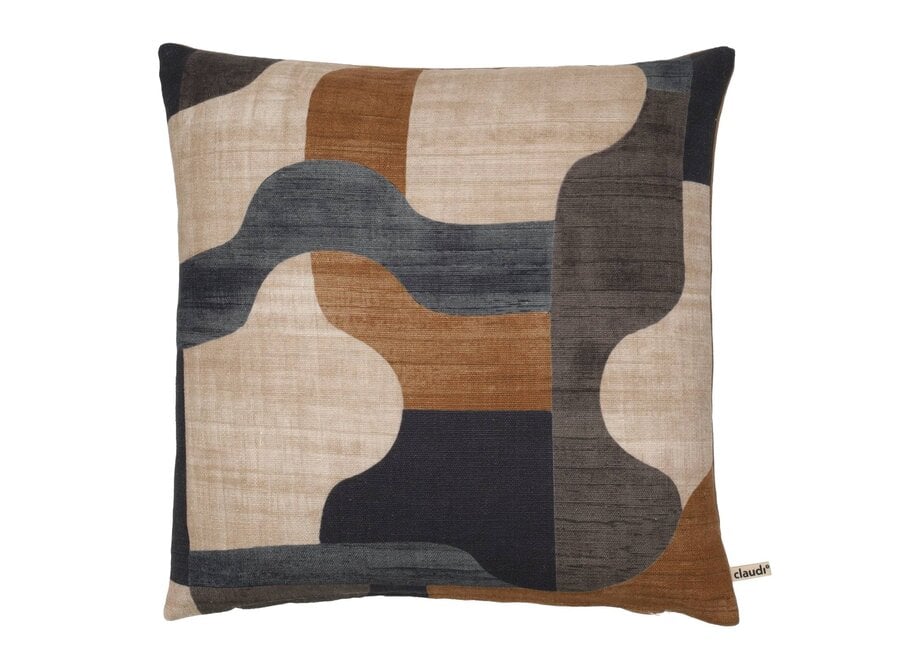 Kissen Bellisimo Blue/Camel