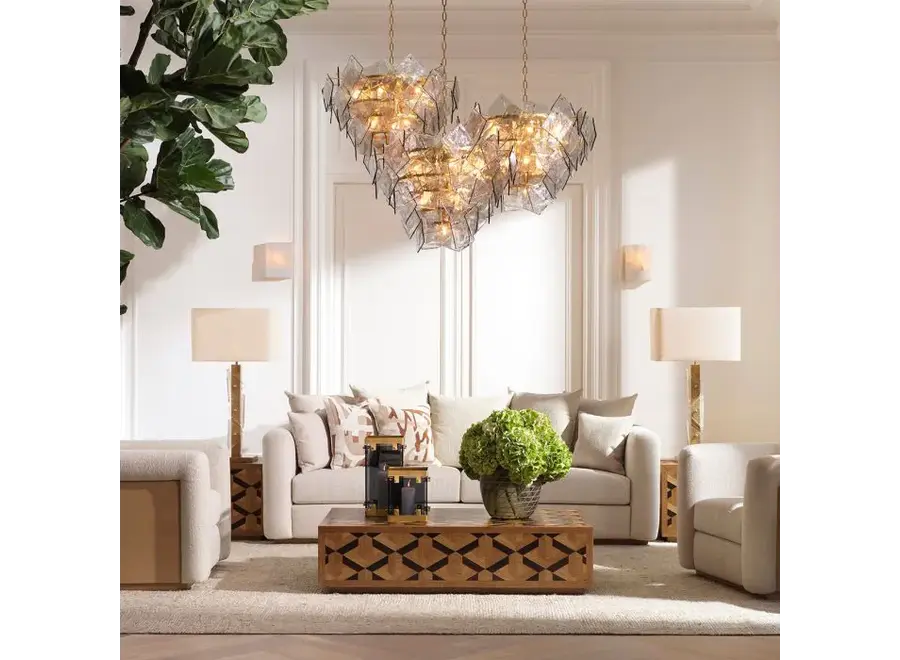 Tischleuchte 'Mirabella' - Vintage brass finish