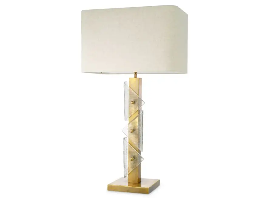 Table Lamp 'Mirabella' - Vintage brass finish