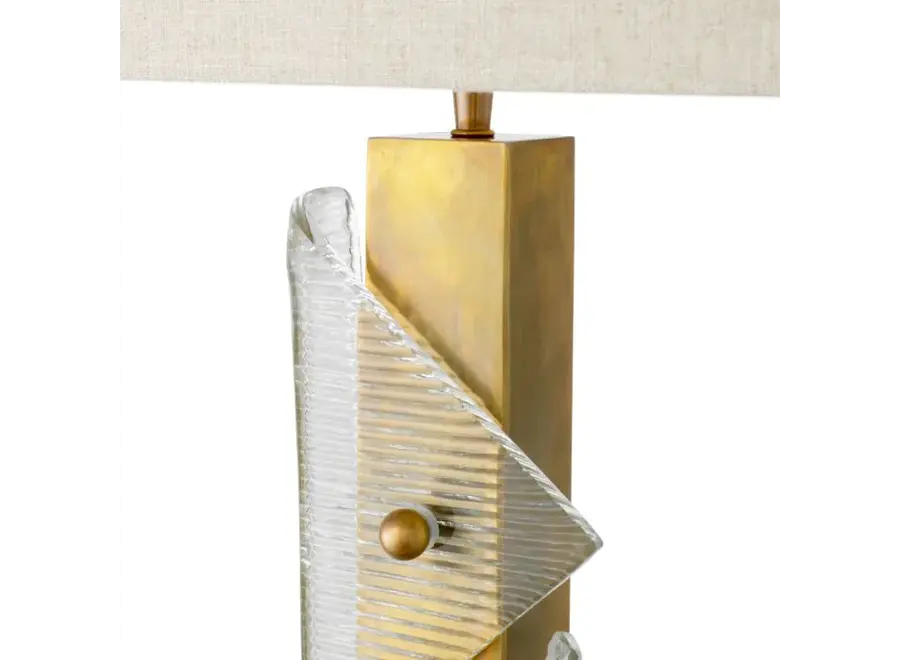 Tafellamp 'Mirabella' - Vintage brass finish