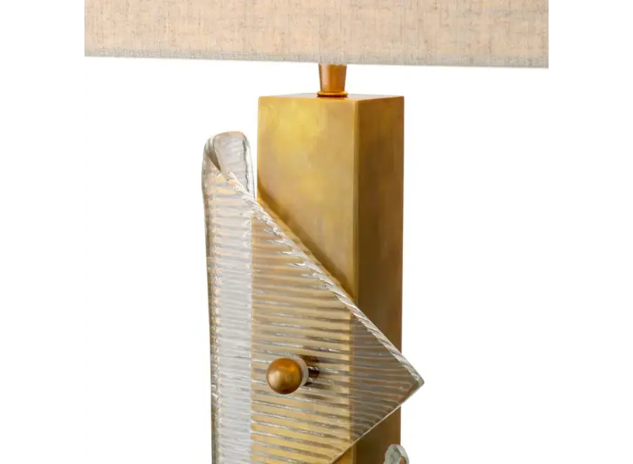 Table Lamp 'Mirabella' - Vintage brass finish