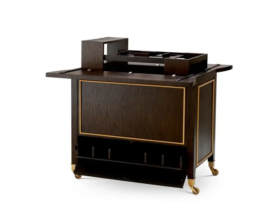 Trolley 'Galliano'  - Brown oak veneer