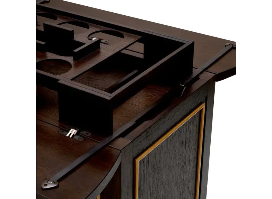 Trolley 'Galliano'  - Brown oak veneer