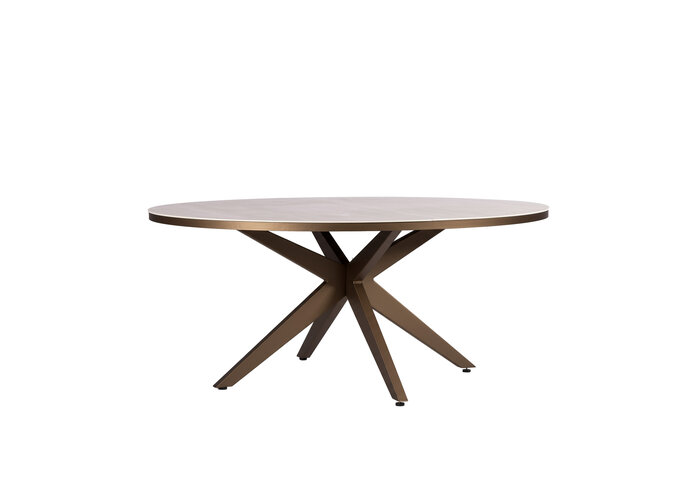 Low Dining table 'Calma' - Bronze