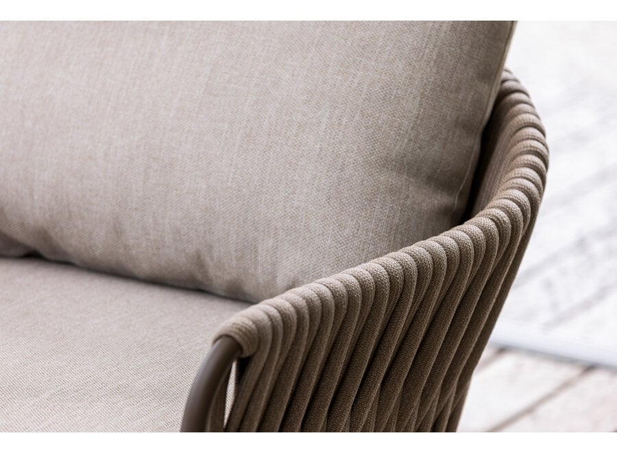 Low dining chair 'Hydra' - Bronze