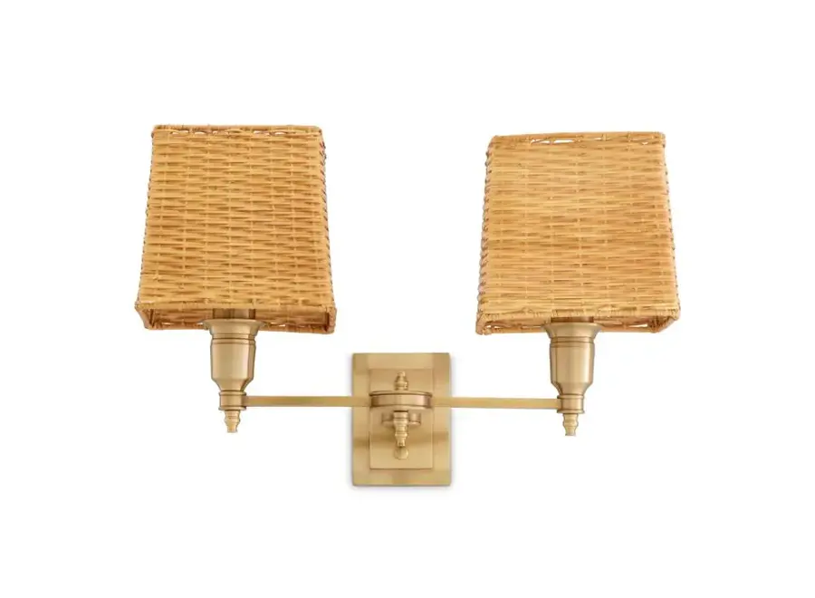 Wandlampe 'Lexington' - Double - Antique brass finish